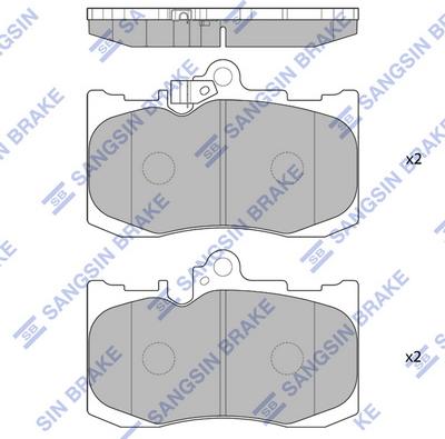 Hi-Q SP1773 - Kit pastiglie freno, Freno a disco autozon.pro