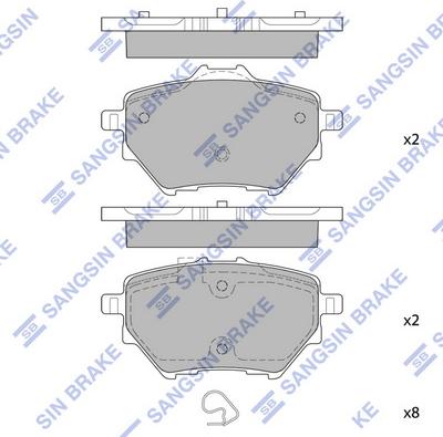 Hi-Q SP2467 - Kit pastiglie freno, Freno a disco autozon.pro