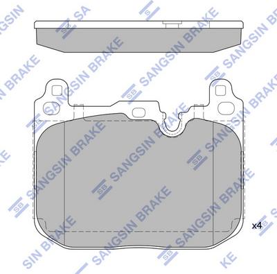 Hi-Q SP2402A - Kit pastiglie freno, Freno a disco autozon.pro