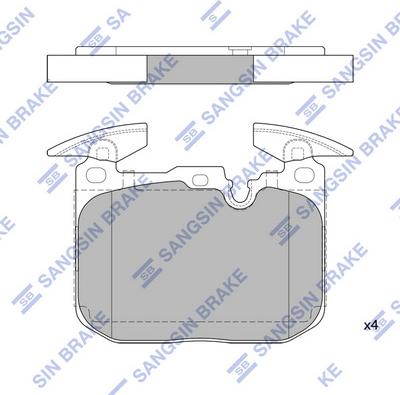 Hi-Q SP2402 - Kit pastiglie freno, Freno a disco autozon.pro