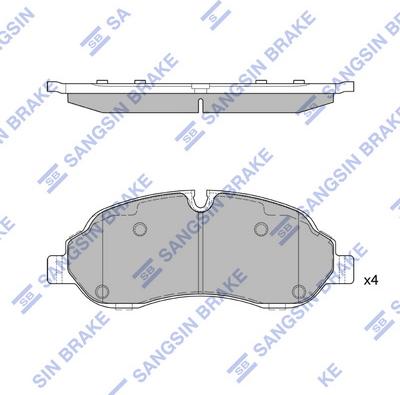 Hi-Q SP2583 - Kit pastiglie freno, Freno a disco autozon.pro