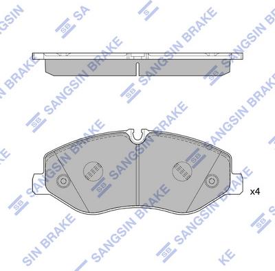 Hi-Q SP2579 - Kit pastiglie freno, Freno a disco autozon.pro