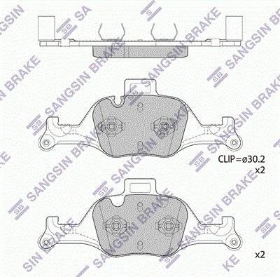 Hi-Q SP2601 - Kit pastiglie freno, Freno a disco autozon.pro