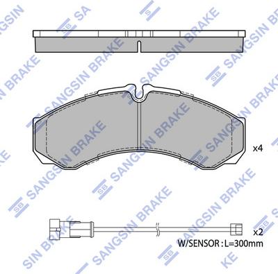 Hi-Q SP2638 - Kit pastiglie freno, Freno a disco autozon.pro