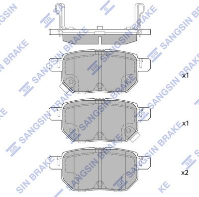 Hi-Q SP2094H - Kit pastiglie freno, Freno a disco autozon.pro