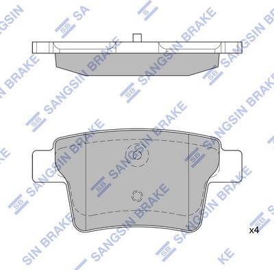 Hi-Q SP2095 - Kit pastiglie freno, Freno a disco autozon.pro