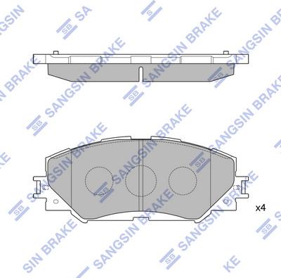 Hi-Q SP2093 - Kit pastiglie freno, Freno a disco autozon.pro