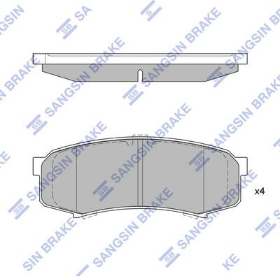 Hi-Q SP2040 - Kit pastiglie freno, Freno a disco autozon.pro