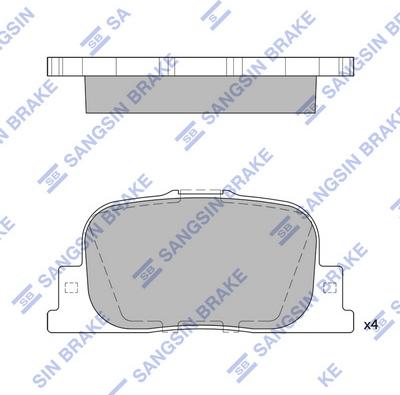 Hi-Q SP2042 - Kit pastiglie freno, Freno a disco autozon.pro