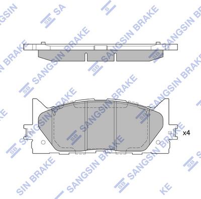 Hi-Q SP2080 - Kit pastiglie freno, Freno a disco autozon.pro