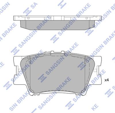 Hi-Q SP2081A - Kit pastiglie freno, Freno a disco autozon.pro