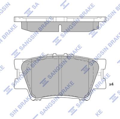 Hi-Q SP2081 - Kit pastiglie freno, Freno a disco autozon.pro