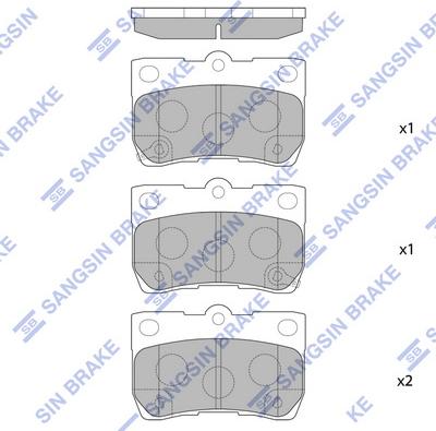 Hi-Q SP2083 - Kit pastiglie freno, Freno a disco autozon.pro