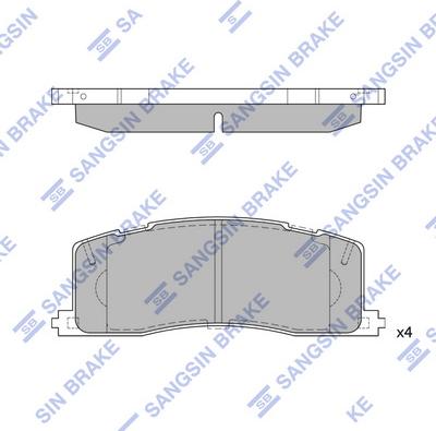 Hi-Q SP2036 - Kit pastiglie freno, Freno a disco autozon.pro