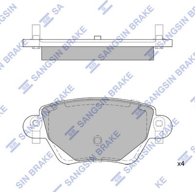 Hi-Q SP2031 - Kit pastiglie freno, Freno a disco autozon.pro