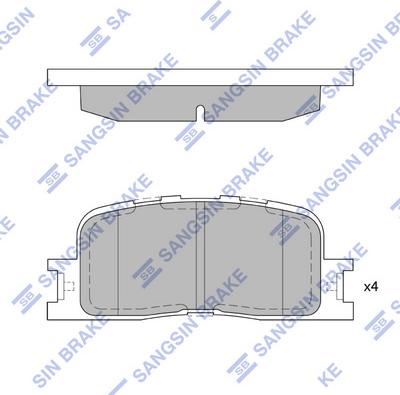 Hi-Q SP2038 - Kit pastiglie freno, Freno a disco autozon.pro