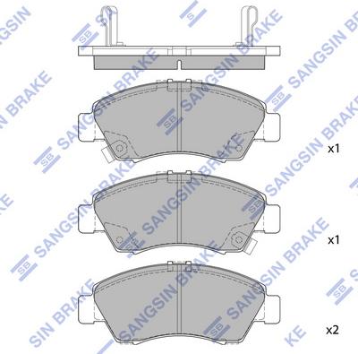 Hi-Q SP2032 - Kit pastiglie freno, Freno a disco autozon.pro