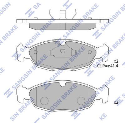 Hi-Q SP2024 - Kit pastiglie freno, Freno a disco autozon.pro