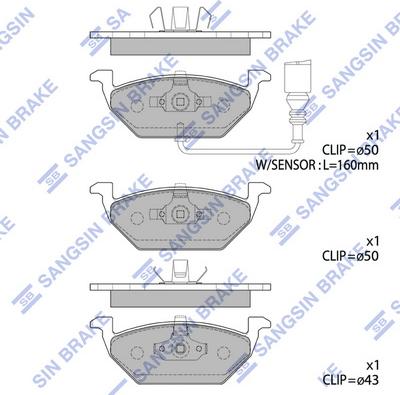 Hi-Q SP2025 - Kit pastiglie freno, Freno a disco autozon.pro