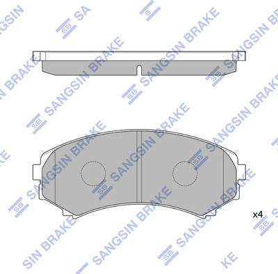 Hi-Q SP2075 - Kit pastiglie freno, Freno a disco autozon.pro