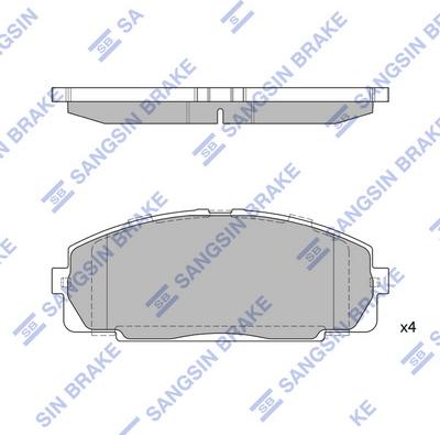 Hi-Q SP2077 - Kit pastiglie freno, Freno a disco autozon.pro