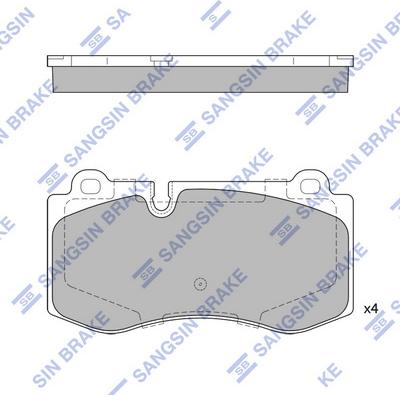 Hi-Q SP2195 - Kit pastiglie freno, Freno a disco autozon.pro