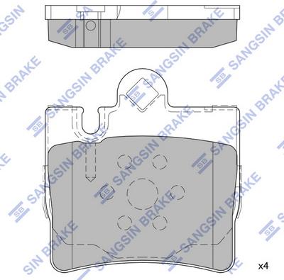 Hi-Q SP2192 - Kit pastiglie freno, Freno a disco autozon.pro