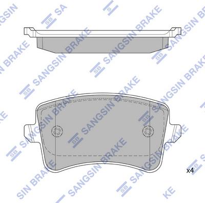 Hi-Q SP2146 - Kit pastiglie freno, Freno a disco autozon.pro