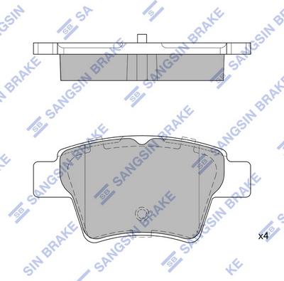 Hi-Q SP2153 - Kit pastiglie freno, Freno a disco autozon.pro