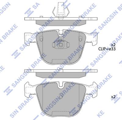 Hi-Q SP2164 - Kit pastiglie freno, Freno a disco autozon.pro