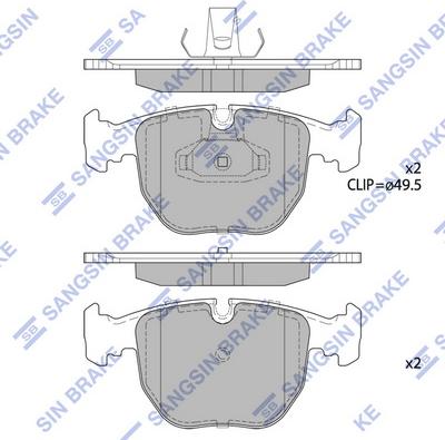 Hi-Q SP2166 - Kit pastiglie freno, Freno a disco autozon.pro