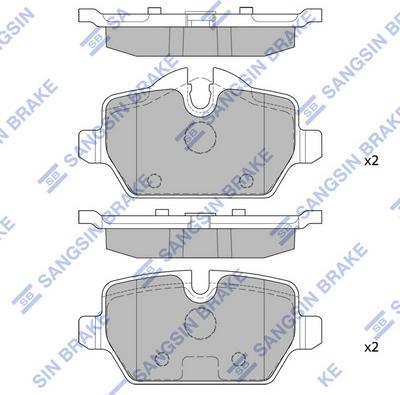 Hi-Q SP2161 - Kit pastiglie freno, Freno a disco autozon.pro