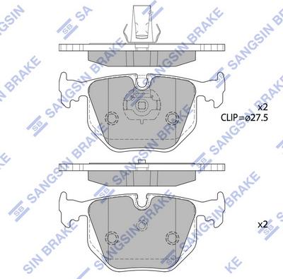 Hi-Q SP2168 - Kit pastiglie freno, Freno a disco autozon.pro