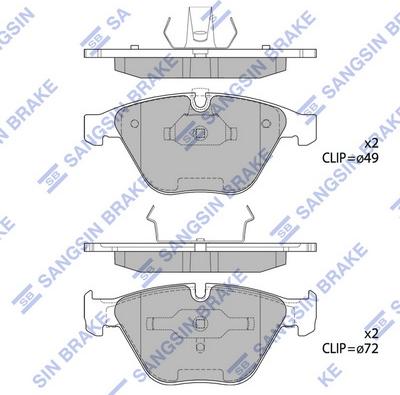 Hi-Q SP2163 - Kit pastiglie freno, Freno a disco autozon.pro