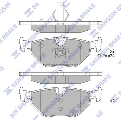 Hi-Q SP2162 - Kit pastiglie freno, Freno a disco autozon.pro