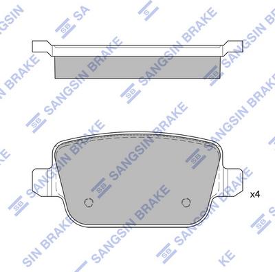 Hi-Q SP2101R - Kit pastiglie freno, Freno a disco autozon.pro