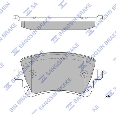 Hi-Q SP2112R - Kit pastiglie freno, Freno a disco autozon.pro