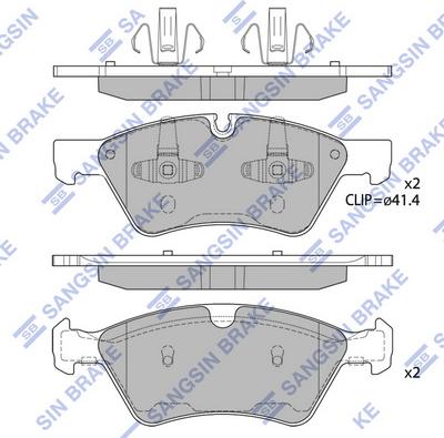 Hi-Q SP2189 - Kit pastiglie freno, Freno a disco autozon.pro