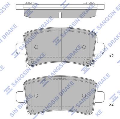 Hi-Q SP2135 - Kit pastiglie freno, Freno a disco autozon.pro