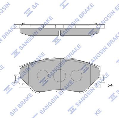 Hi-Q SP2138 - Kit pastiglie freno, Freno a disco autozon.pro