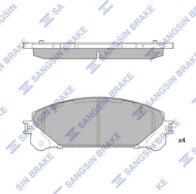 Hi-Q SP2137 - Kit pastiglie freno, Freno a disco autozon.pro