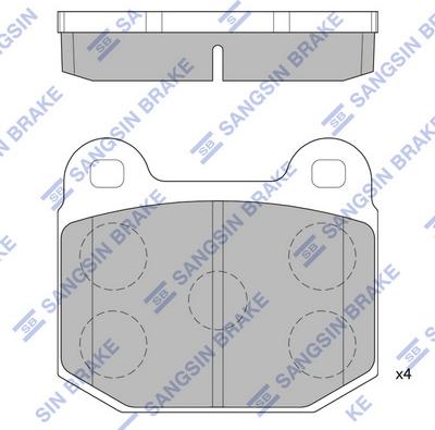 Hi-Q SP2121 - Kit pastiglie freno, Freno a disco autozon.pro