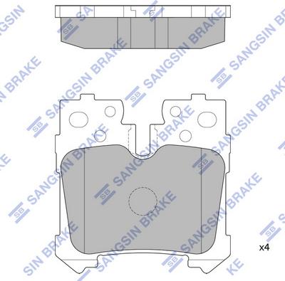 Hi-Q SP2301 - Kit pastiglie freno, Freno a disco autozon.pro