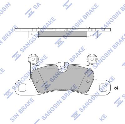 Hi-Q SP2319 - Kit pastiglie freno, Freno a disco autozon.pro