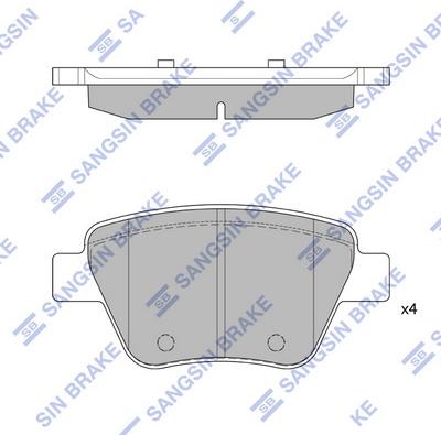 Hi-Q SP2314 - Kit pastiglie freno, Freno a disco autozon.pro