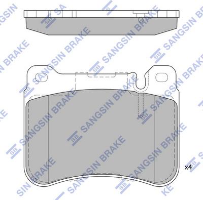 Hi-Q SP2329 - Kit pastiglie freno, Freno a disco autozon.pro