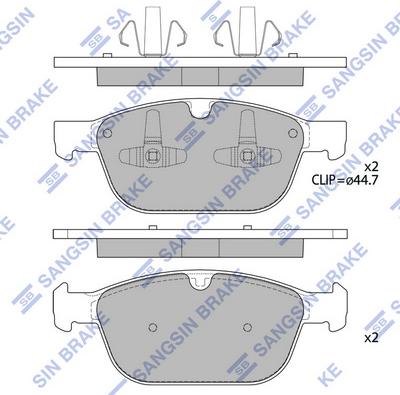 Hi-Q SP2320 - Kit pastiglie freno, Freno a disco autozon.pro