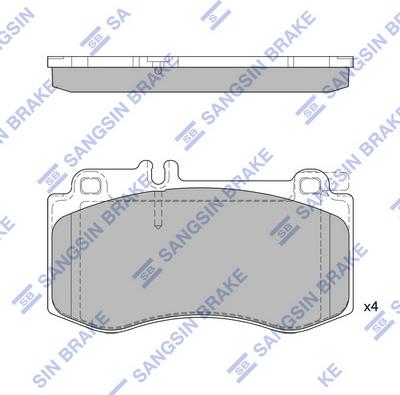 Hi-Q SP2378 - Kit pastiglie freno, Freno a disco autozon.pro