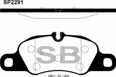 Hi-Q SP2291 - Kit pastiglie freno, Freno a disco autozon.pro