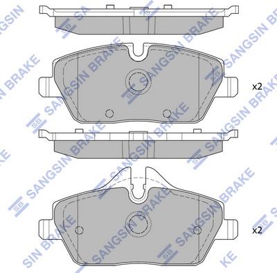 Hi-Q SP2245 - Kit pastiglie freno, Freno a disco autozon.pro